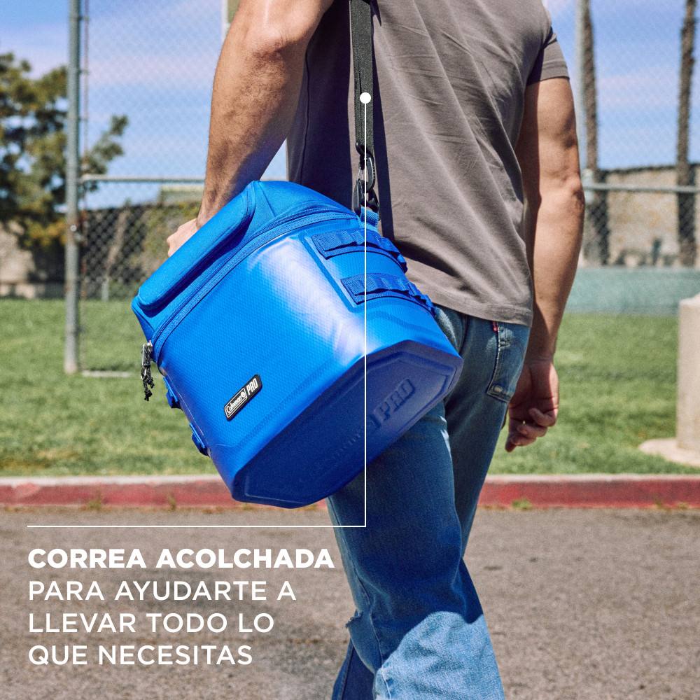 SOFT COOLER COLEMAN PRO PORTATIL 16 LATAS AZUL - 5