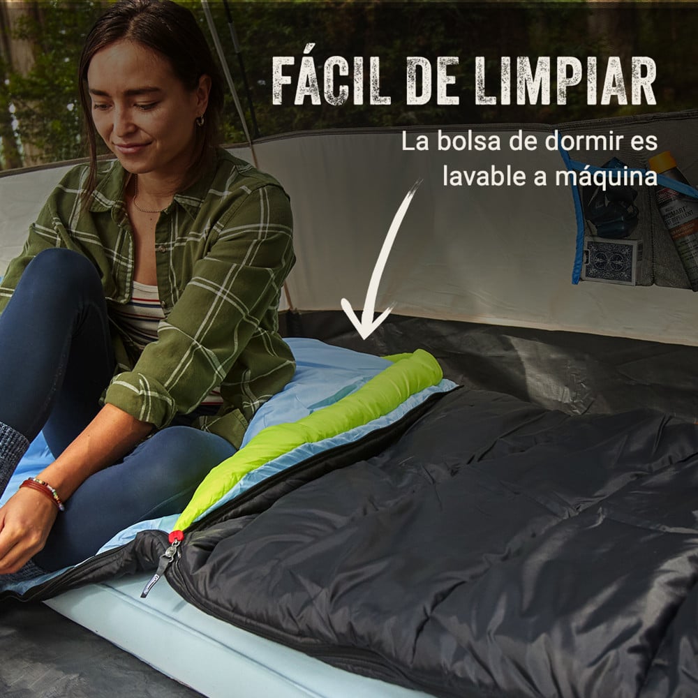 SACO DE DORMIR COLEMAN MONTAUK 4°C NEGRO - 2