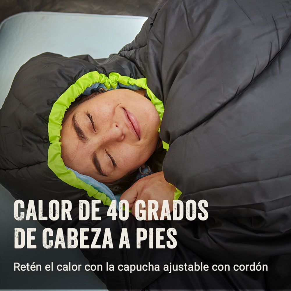 SACO DE DORMIR COLEMAN MONTAUK 4°C NEGRO - 5
