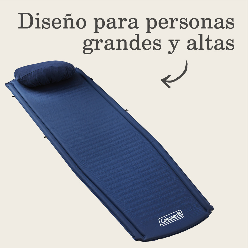 COLCHONETA INFLABLE PARA DORMIR MONTAUK COLEMAN AZUL - 2