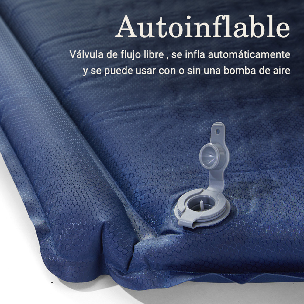 COLCHONETA INFLABLE PARA DORMIR MONTAUK COLEMAN AZUL - 3