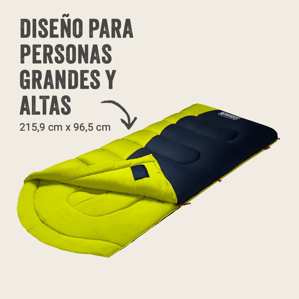 SACO DE DORMIR MONTAUK COLEMAN -6°C NEGRO AMARILLO - 3