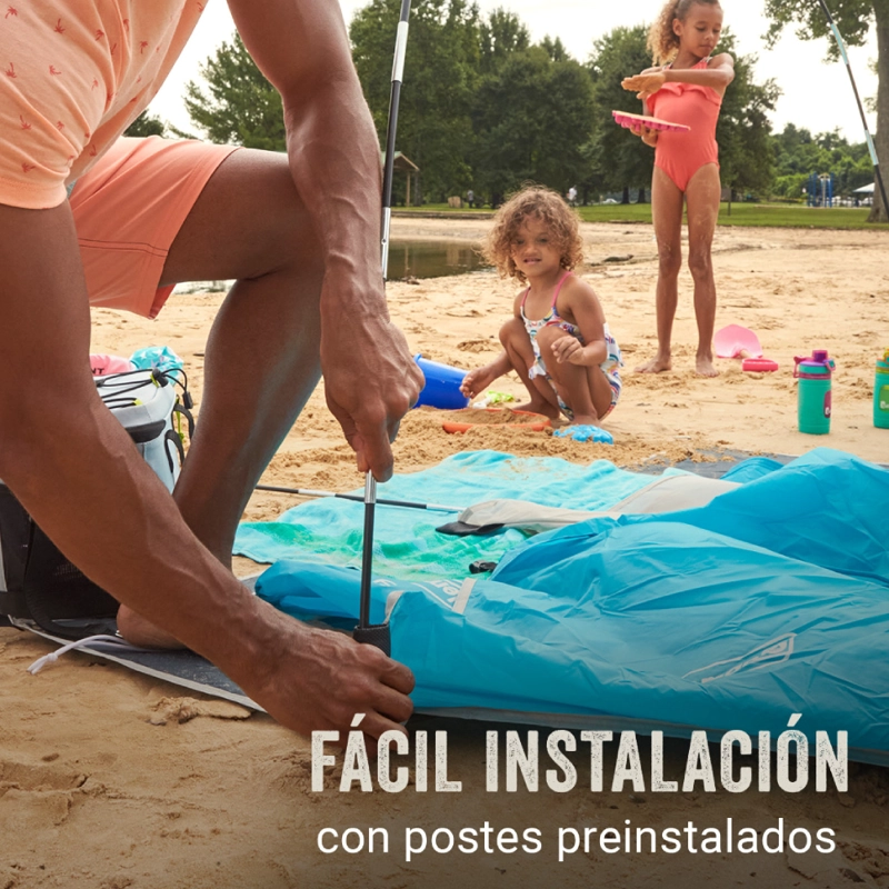CARPA DE PLAYA PARAVIENTO SKYSHADE COLEMAN SOMBRILLA COMPACT - 3