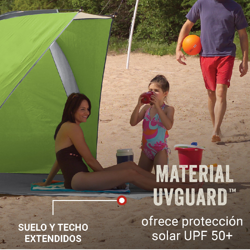 CARPA DE PLAYA PARAVIENTO UPF 50+ COLEMAN 2 PERSONAS - 4