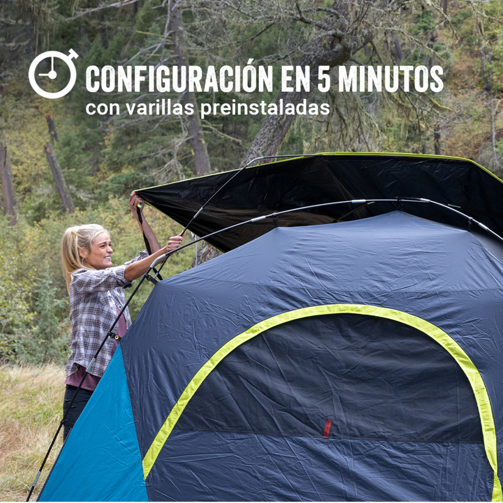 CARPA SKYDOME DARK ROOM FAMILIAR COLEMAN PARA 6 PERSONAS - 4