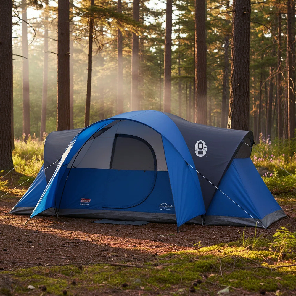 CARPA DE CAMPAÑA MONTANA COLEMAN FAMILIAR PARA 8 PERSONAS, AZUL - 8