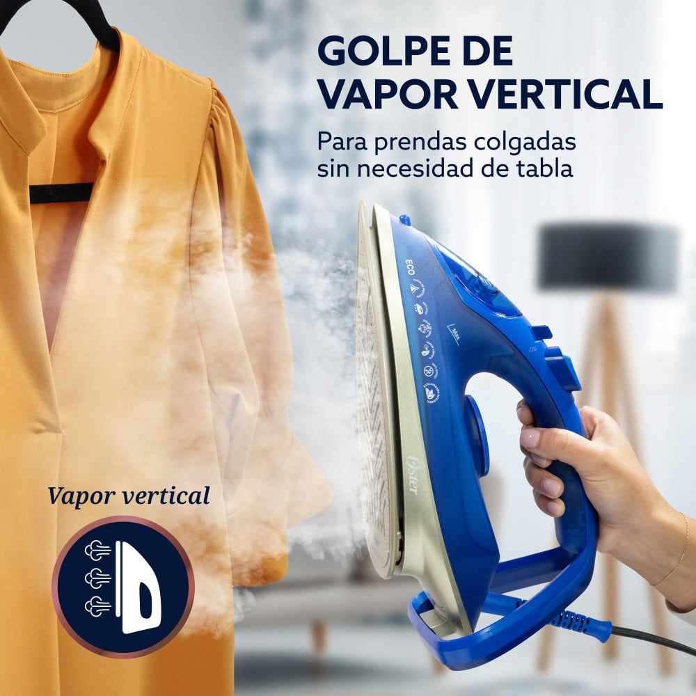 PLANCHA VAPOR OSTER AEROGLIDE MAX S7800 AZUL GCSTAC7801 - 8