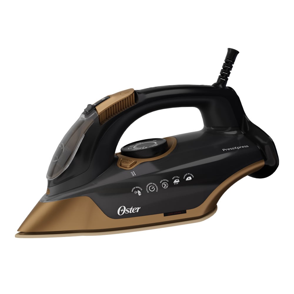 PLANCHA DE VAPOR OSTER PRESSXPRESS S9000 CERAMICA CON DIAMANTE BRONCE GCSTPX9001 - 1