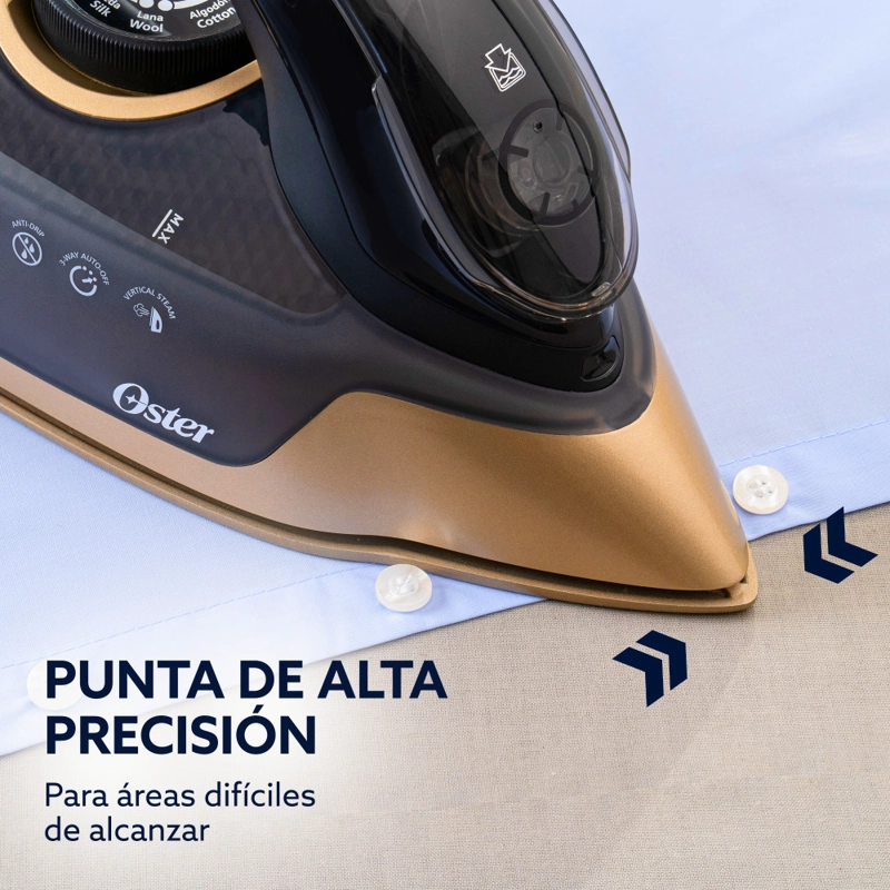 PLANCHA DE VAPOR OSTER PRESSXPRESS S9000 CERAMICA CON DIAMANTE BRONCE GCSTPX9001 - 5