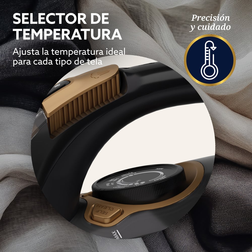 PLANCHA DE VAPOR OSTER PRESSXPRESS S9000 CERAMICA CON DIAMANTE BRONCE GCSTPX9001 - 7