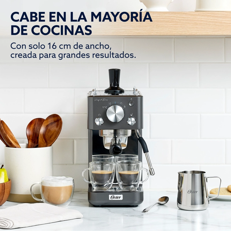 CAFETERA PERFECT BREW OSTER BOMBA ITALIANA 15 BAR BVSTEM7201 - 8