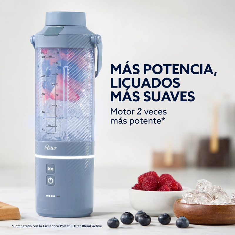 LICUADORA OSTER PORTATIL 590 ML RECARGABLE AZUL BLSTGFPMH20 - 3