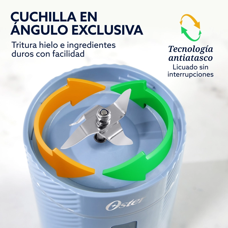 LICUADORA OSTER PORTATIL 590 ML RECARGABLE AZUL BLSTGFPMH20 - 4