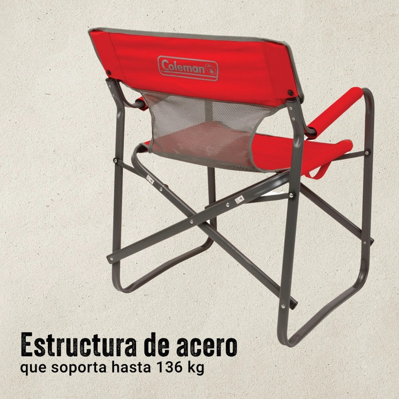 SILLA TIPO DIRECTOR COLEMAN® BREEZE, ROJO - 2