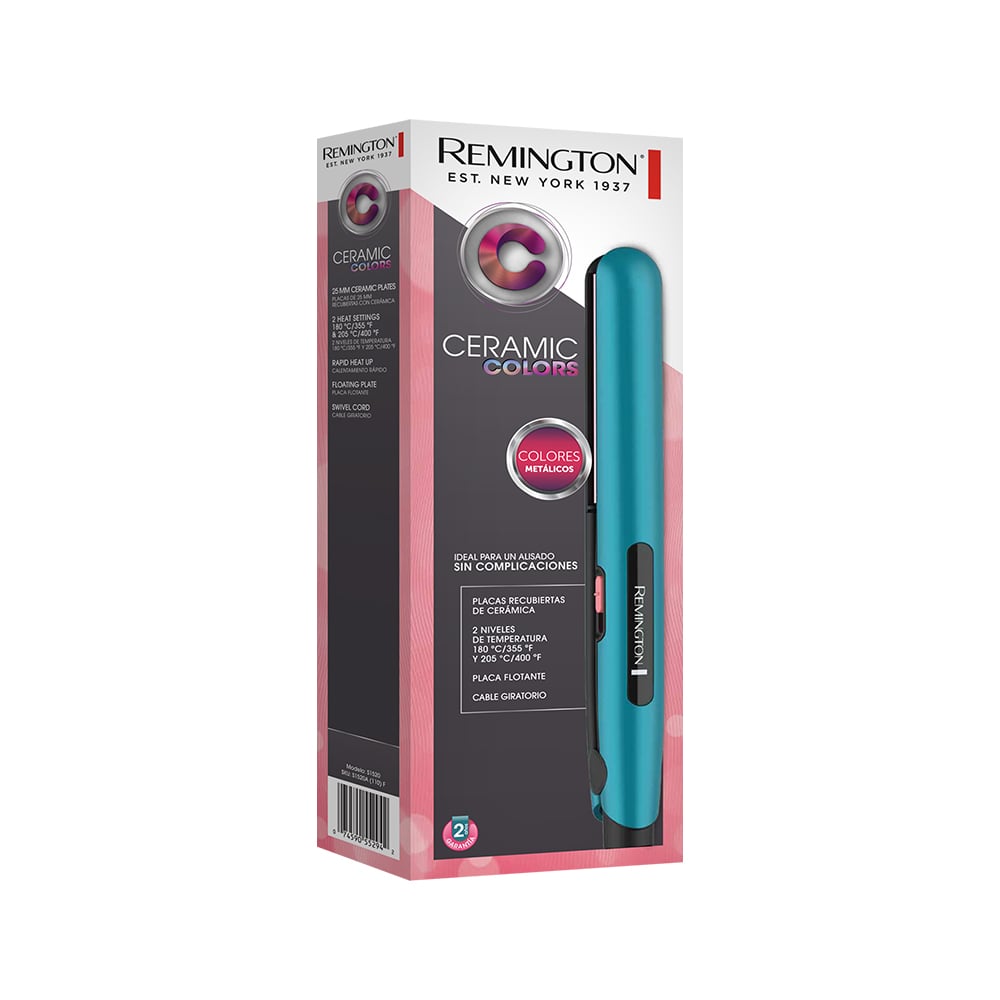 PLANCHA DE PELO REMINGTON CERAMIC COLORS S1520 - 5