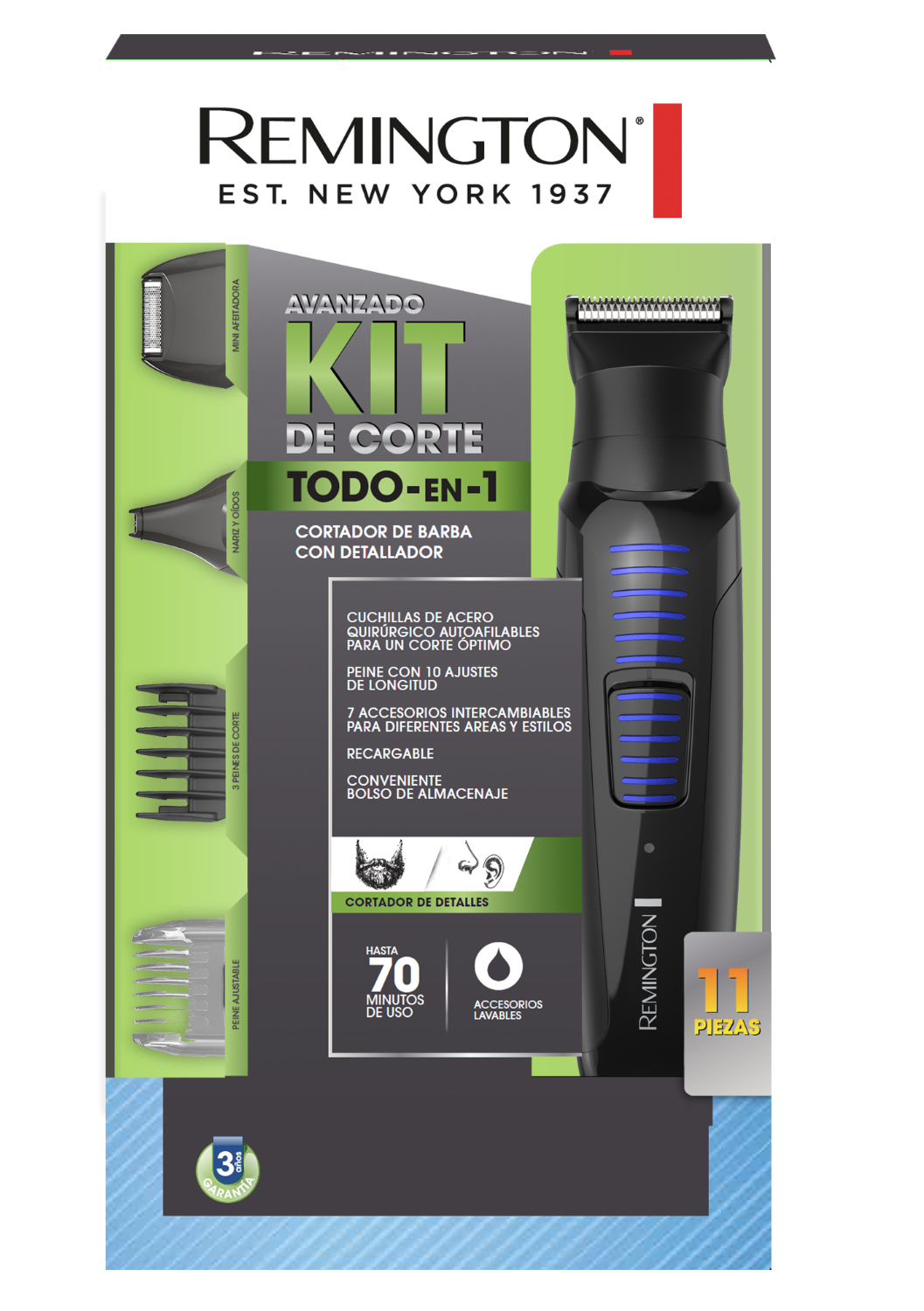 RECORTADORA DE BARBA REMINGTON MB08A - 9