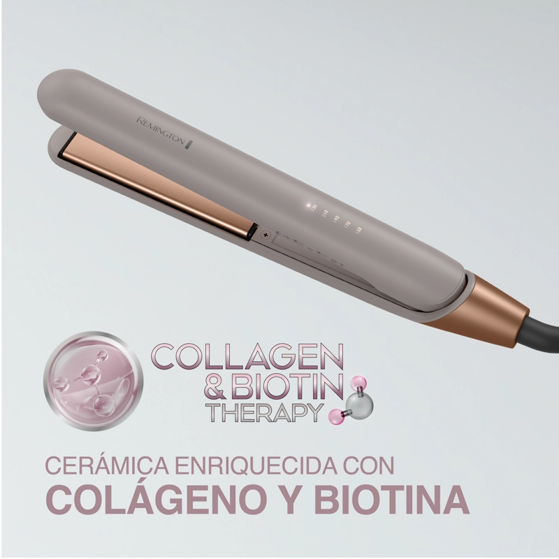PLANCHA DE PELO REMINGTON  S31A COLAGENO Y  BIOTINA - 6