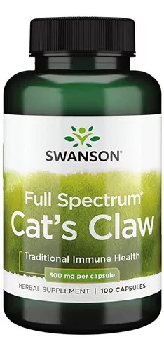 SUPLEMENTO ALIMENTICIO SWANSON UÑA DE GATO ESPECTRO COMPLETO 100 CAP 500MG - 1