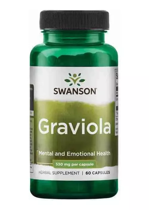 SUPLEMENTO ALIMENTICIO SWANSON GRAVIOLA 530 MG 60 CAPSULAS - 1