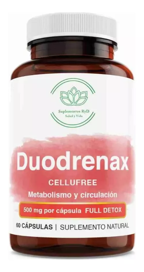 SUPLEMENTO ALIMENTICIO DUODRENAX 60 CAPSULAS RETENCION DE LIQUIDOS NATURAL RYD - 1