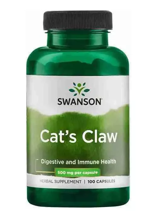 SUPLEMENTO ALIMENTICIO SWANSON CAT´S CLAU UÑA DE GATO 500MG 100 CAPSULAS - 1