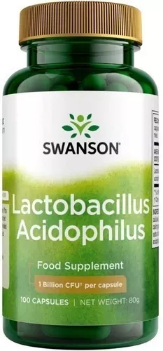 SUPLEMENTO ALIMENTICIO SWANSON LACTOBACILLUS ACIDOPHILUS 100CAP 1BILLON CFU - 1