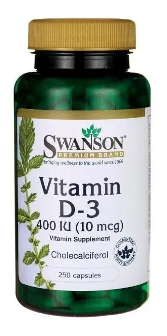 VITAMINA D3 SWANSON 250 CAPS 400UI - 1