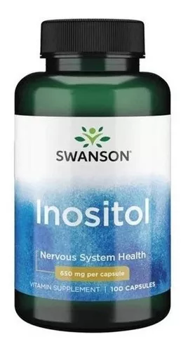 SUPLEMENTO ALIMENTICIO SWANSON INOSITOL 650MG 100 CAP SISTEMA NERVIOSO - 1