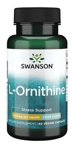 SUPLEMENTO ALIMENTICIO SWANSON L-ORNITHINE ORNITINA PURA 500MG 60 CAPS - 1