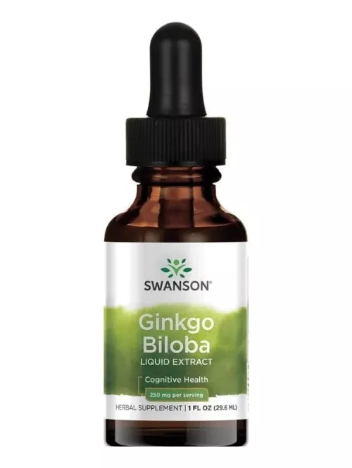 SUPLEMENTO ALIMENTICIO SWANSON GINKGO BILOBA EXTRACTO LIQUIDO 1 FL OZ 296 ML - 1