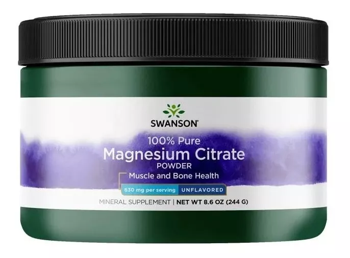 CITRATO DE MAGNESIO EN POLVO 630MG SWANSON - 1