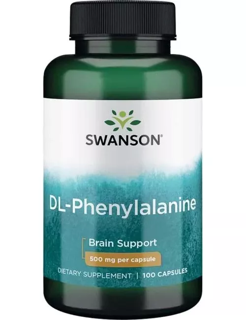 SUPLEMENTO ALIMENTICIO SWANSON DL-PHENYLALANINE 500 MCG 100 CAPSULAS - 1