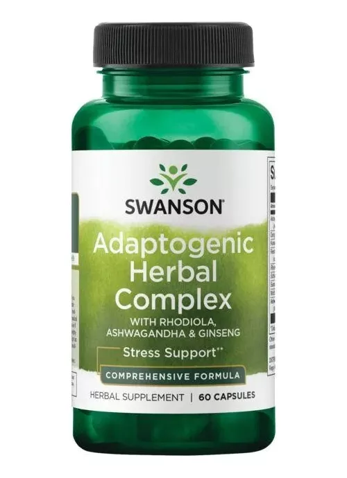 SUPLEMENTO ALIMENTICIO SWANSON ADAPTOGENIC HERBAL COMPLEX 60 CAPSULAS - 1