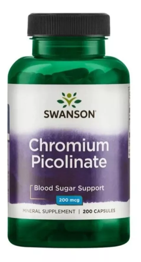 PICOLINATO DE CROMO 200 CAPS 200MCG CHROMIUM PICOLINATE C16 - 1
