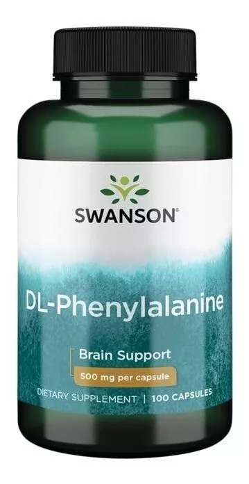 SUPLEMENTO ALIMENTICIO SWANSON DL FENILALANINA 500MG 100CAP - 1