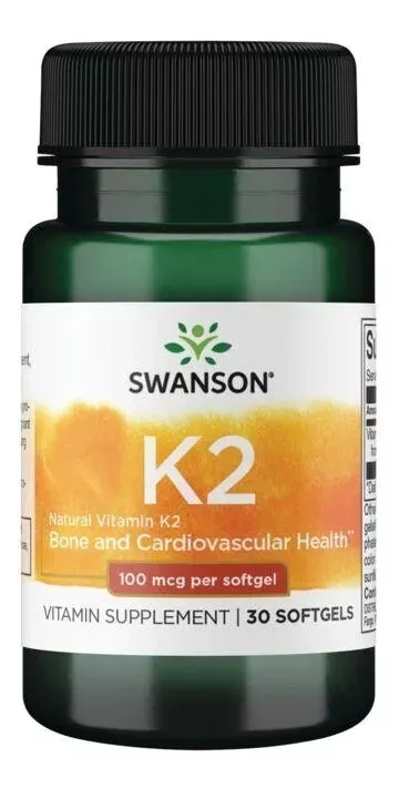 VITAMINA K2ALTA POTENCIA 100MCG 30SGELS SWANSON - 1
