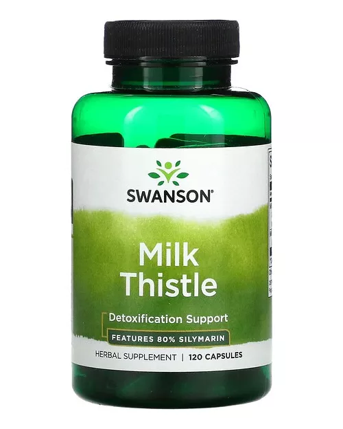 SUPLEMENTO ALIMENTICIO SWANSON MILK THISTLE CARDO MARIANO 100CAP 500MG - 1
