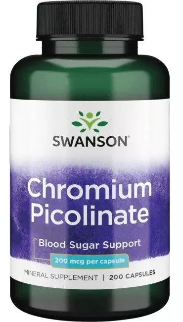 PICOLINATO DE CROMO 200MCG 200CAP SWANSON - 1