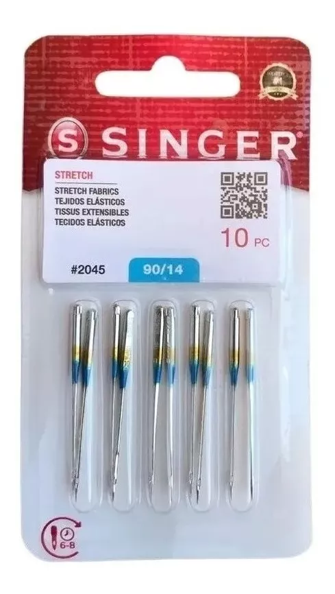AGUJAS SINGER 2045 90/14 UNIVERSAL MÁQUINA DE COSER NEGRO - 1