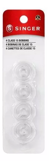 BOBINA SINGER MÁQUINA COSER ® PACK 4 UNIDADES NEGRO - 3