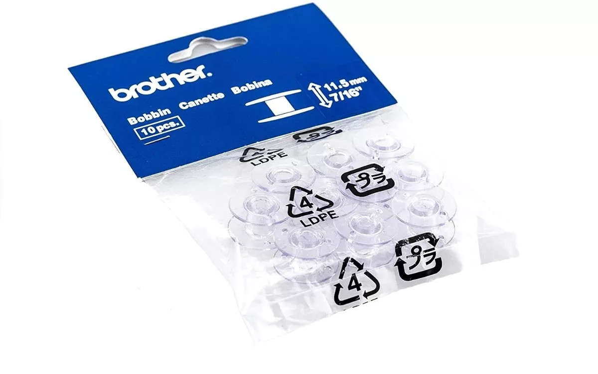 SET CARRETES BROTHER 10 UNIDADES NEGRO - 1