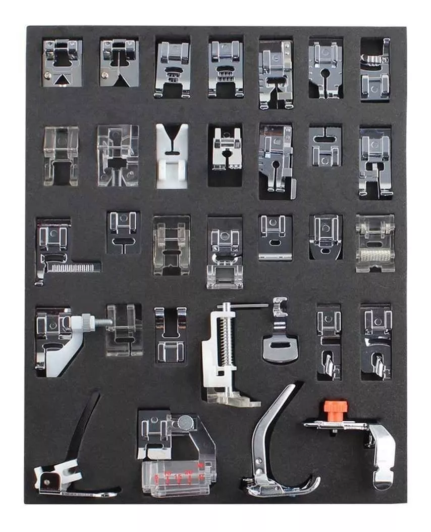 SET DE PRENSATELAS 32 PCS COMP JANOME SINGER BROTHER TOYOTA - 2