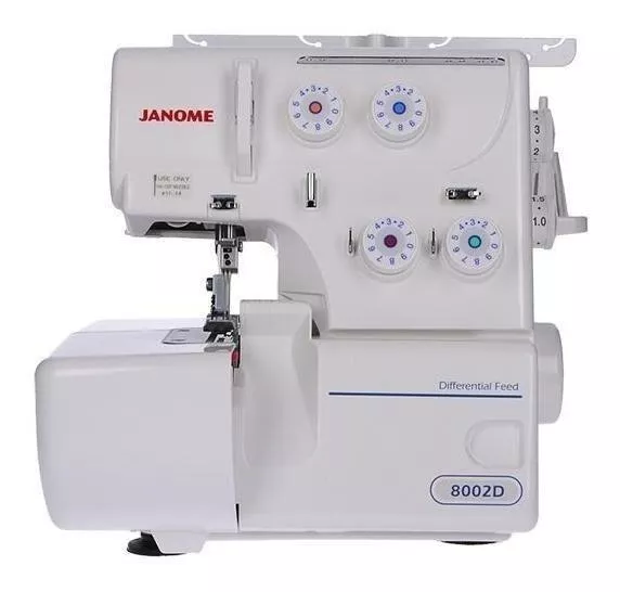 MÁQUINA DE COSER OVERLOCK JANOME PORTABLE COLOR BLANCO 220V - 1