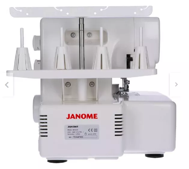 MÁQUINA DE COSER OVERLOCK JANOME PORTABLE COLOR BLANCO 220V - 3