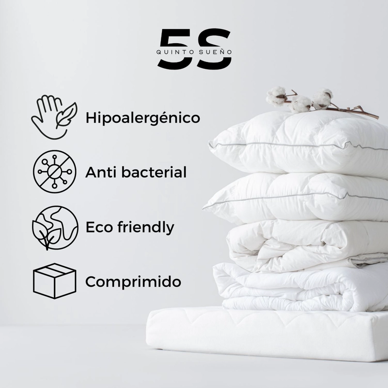 CAMA EUROPEA 2 PLAZAS + RESPALDO TUBULAR MADERA GRIS - 3