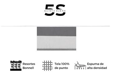 CAMA EUROPEA 2 PLAZAS + RESPALDO TUBULAR MADERA NEGRO - 2