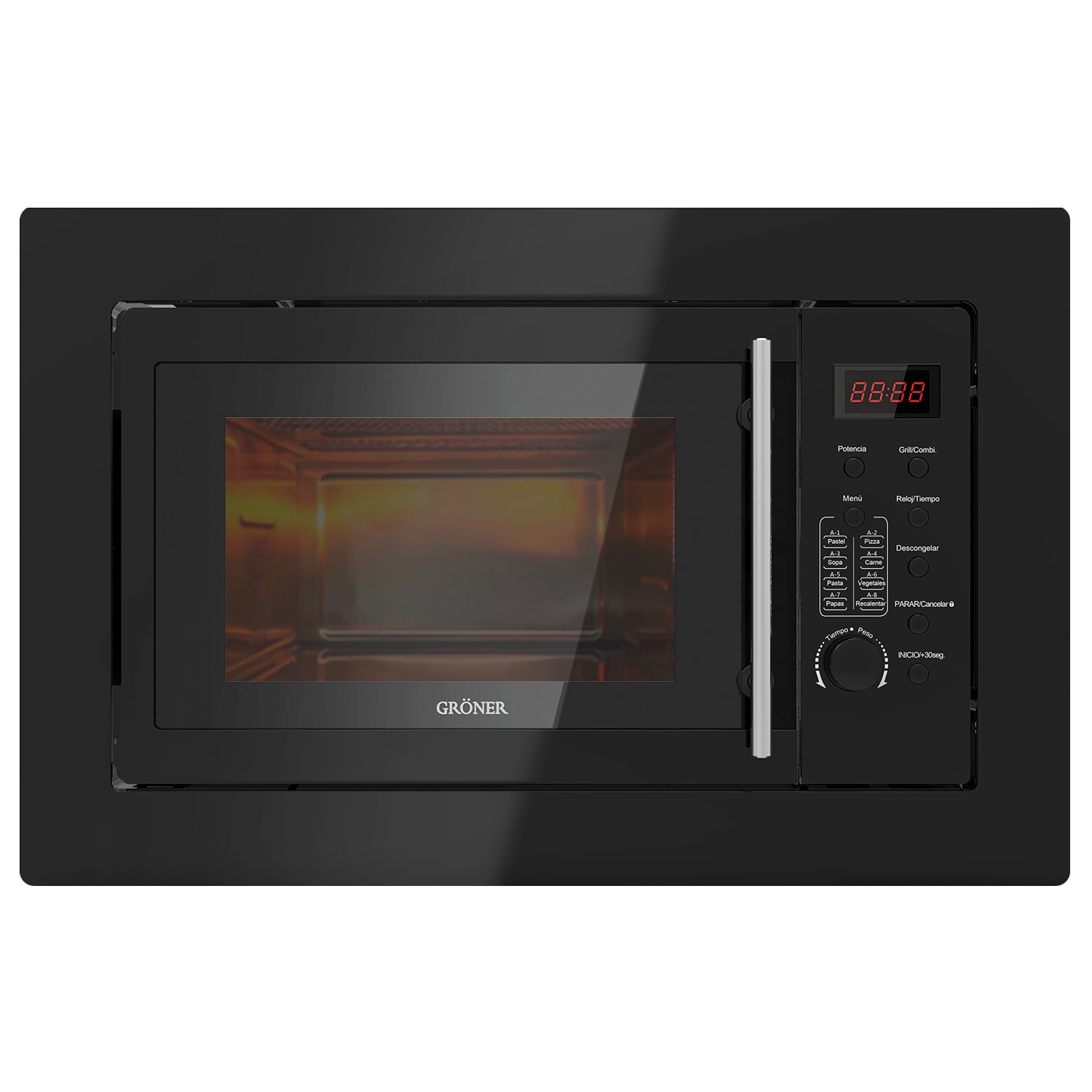 MICROONDAS EMPOTRADO GRÖNER BLACK GRILL 25L - 1