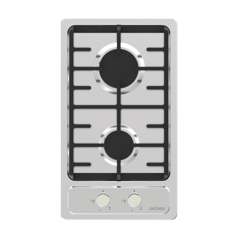 ENCIMERA A GAS GRÖNER 2 PLATOS QEG2 INOXIDABLE - 2