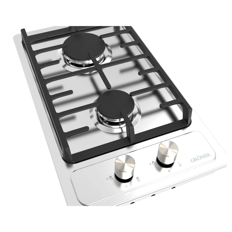 ENCIMERA A GAS GRÖNER 2 PLATOS QEG2 INOXIDABLE - 4