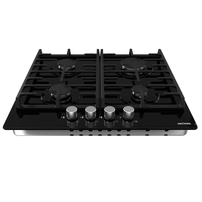 ENCIMERA A GAS GRÖNER 4 PLATOS QEG4V VITRO - 2